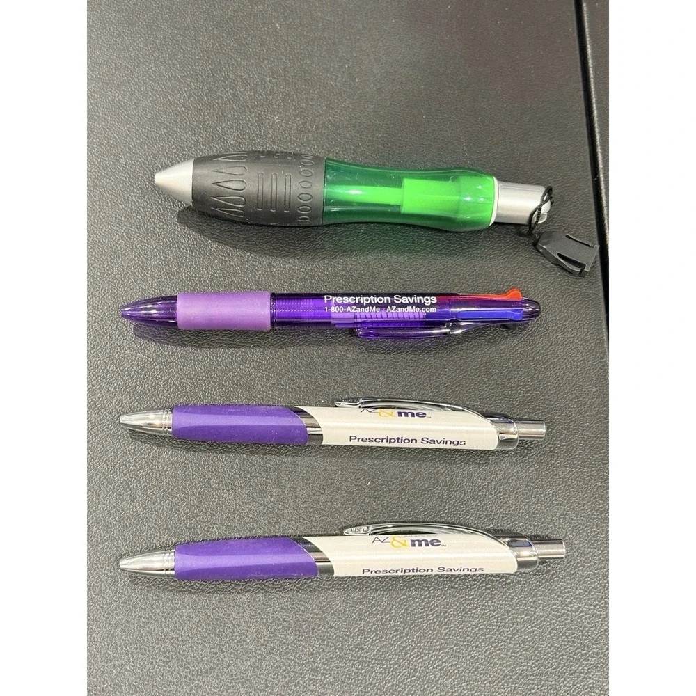 4 Pens Drug Rep Pharmaceutical Promo AstraZeneca - AZ and Me